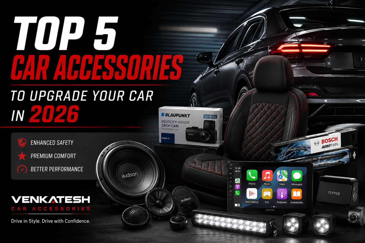 Top 5 Car Accessories to Upgrade Your Car in 2026